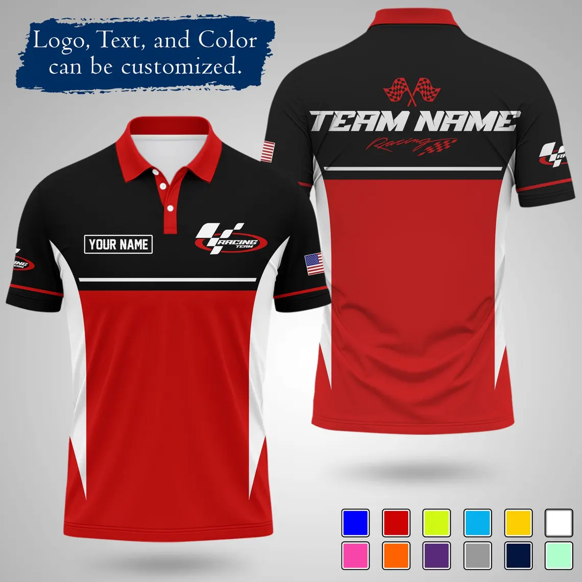 Polo Shirt Pique - Camisa Polo de Corrida Personalizada 2026: