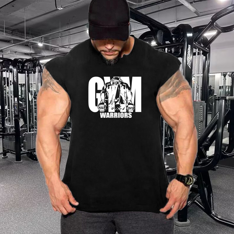 Tank Top Muscle - Verão de fitness respirável algodão sem