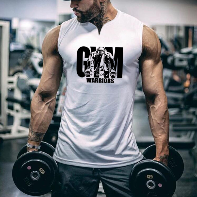 Tank Top Muscle - Verão correndo coletes com decote em