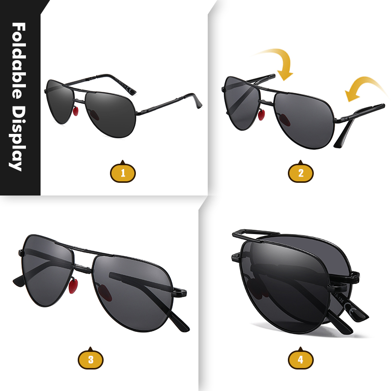 CoolPandas Moda Dobrável Óculo - Sunglasses Aviator Polarized avaliação e preço